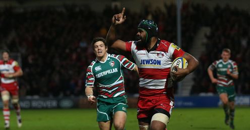 Akapusi Qera scores Gloucester v Leicester Akapusi Qera scores Gloucester v Leicester
