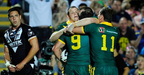 Cameron Smith mobbed Australia v New Zealand Cameron Smith mobbed Australia v New Zealand