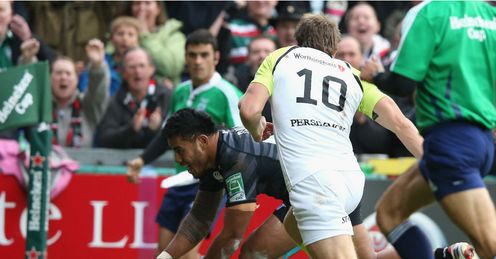 Manu Tuilagi scores against Ospreys Manu Tuilagi scores against Ospreys