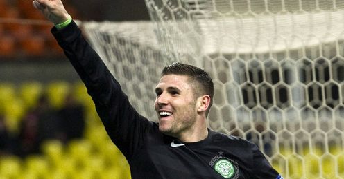 Spartak Moscow v Celtic Gary Hooper celeb