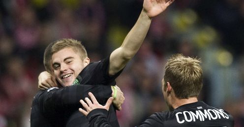 Spartak Moscow v Celtic James Forrest celeb