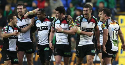 Tom Casson try celebration London Irish v Harlequins Tom Casson try celebration London Irish v Harlequins