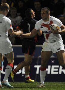 Ryan Hall ran in four tries as England easily overpowered France 48-4 Ryan Hall ran in four tries as England easily overpowered France 48-4