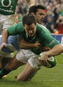 Jonathan Sexton try Ireland v Argentina Jonathan Sexton try Ireland v Argentina