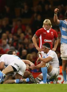 Wales v Argentina Juan Martin Fernandez Lobbe 2L captain of Argentina Wales v Argentina Juan Martin Fernandez Lobbe 2L captain of Argentina
