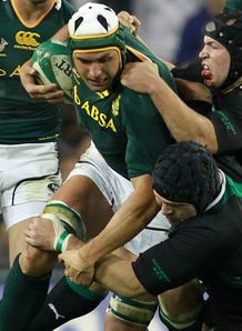 Juandre Kruger with ball South Africa v Ireland Juandre Kruger with ball South Africa v Ireland