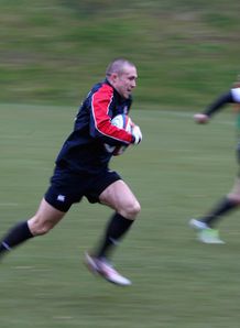 Mike Brown sprinting in England training Mike Brown sprinting in England training