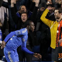 Moses: Celebrates the winner
