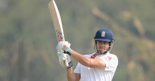 Alastair Cook England v Mumbai A 2012