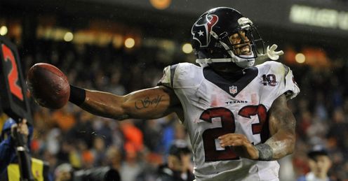 Arian Foster: he and JJ Watt could have New England running scared, says Simon
