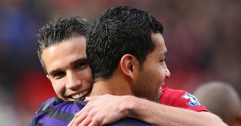 Santos: should he have waited to get Van Persie's shirt?