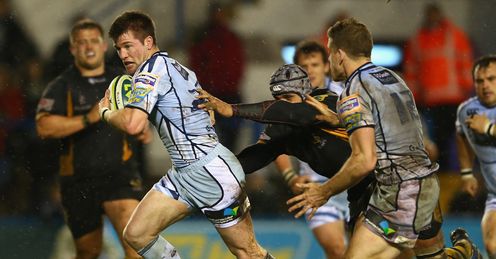 Ceri Sweeney Cardiff Blues try London Wasps Ceri Sweeney Cardiff Blues try London Wasps