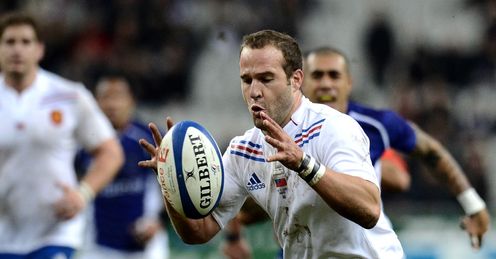 Frederic Michalak R runs to score a try France vs Samoa Frederic Michalak R runs to score a try France vs Samoa
