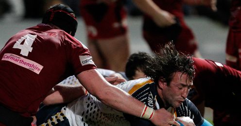 Neil Best try Worcester v Scarlets Neil Best try Worcester v Scarlets