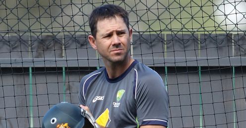 Ricky Ponting training