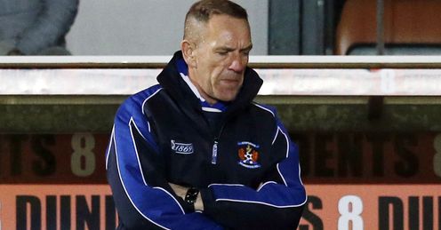 Shiels: the Kilmarnock boss has lashed out at officials this season