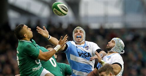 Simon Zebo on left Ireland v Argentina Simon Zebo on left Ireland v Argentina