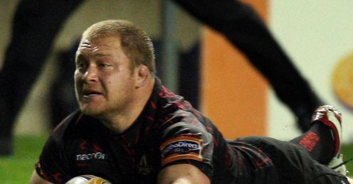 Willem Nel try Edinburgh v Ospreys Willem Nel try Edinburgh v Ospreys