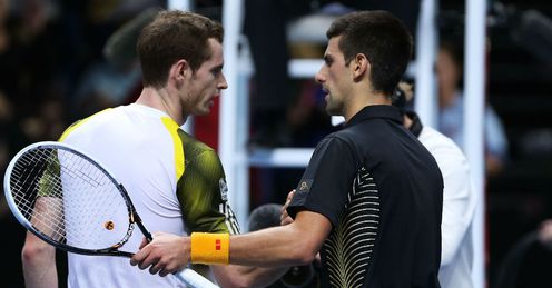 Dynamic duo: Murray and Djokovic snared some big titles in 2012
