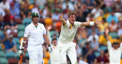 james pattinson graeme smith south africa australia day one first test brisbane gabba