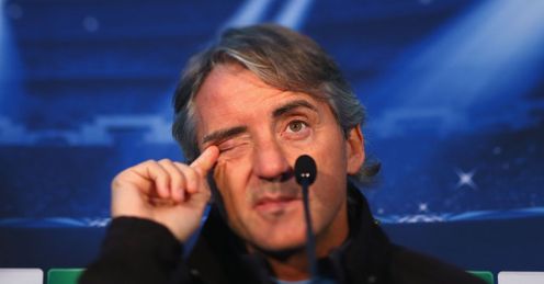 Mancini: Under pressure despite his side being undefeated in the Premier League