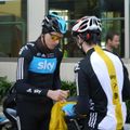 Christian Knees signs an autograph for a fan before heading out