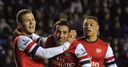 Cazorla's treble routs Reading