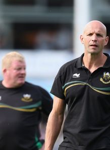 Jim Mallinder Northampton Saints training 2012 Jim Mallinder Northampton Saints training 2012