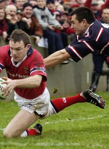 John Kelly scoring in The Miracle Match John Kelly scoring in The Miracle Match