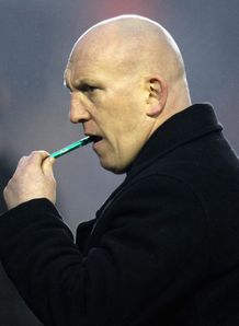 Shaun Edwards looking on Shaun Edwards looking on