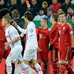 Ribery: Receives red card