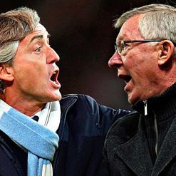 Mancini and Fergie: Best buds