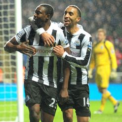 Ameobi (L): Nets the winner