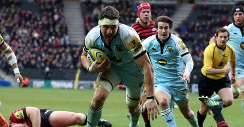 Phil Dowson: in fine form for Northampton