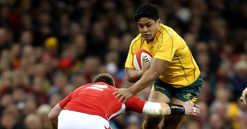 Wales v Australia Ben Tapuai Matthew Rees Wales v Australia Ben Tapuai Matthew Rees