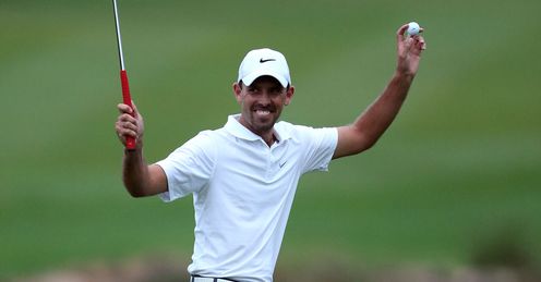 Charl Schwartzel - celebrating a magical year-end finish