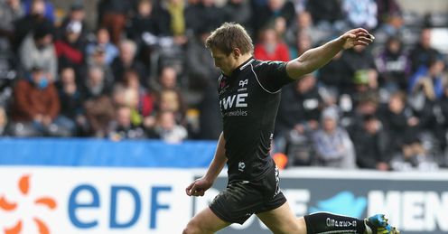 Dan Biggar Ospreys v Toulouse Heineken Cup Dan Biggar Ospreys v Toulouse Heineken Cup