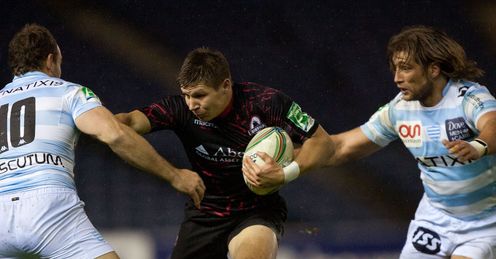 Edinburgh s Piers Francis centre hands off Racing Metro Edinburgh s Piers Francis centre hands off Racing Metro