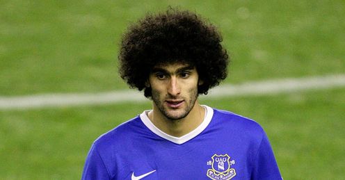 Fellaini: involved in three scraps with Shawcross on Saturday