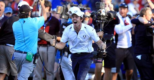 Rory McIlroy - Ryder Cup joy