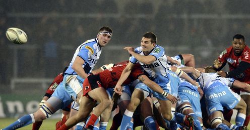 Sale Sharks number 8 Richie Vernon Sale Sharks number 8 Richie Vernon