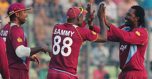 West Indies celebration v Bangladesh third odi