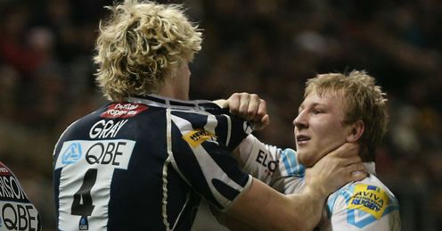 Richie Gray Sale Sharks Matt Kvesic Worcester Warriors Richie Gray Sale Sharks Matt Kvesic Worcester Warriors