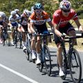 Edvald Boasson Hagen ha dettato il ritmo sulla salita finale di Old Willunga Hill