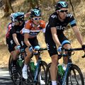 Team Sky were again pressed into action on another day defending the Ochre jersey
