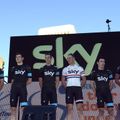 Team Sky were presented in all their glory on stage in Adelaide