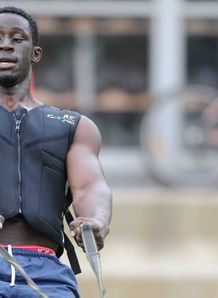 Daniel Adongo Bulls training 2012 Daniel Adongo Bulls training 2012