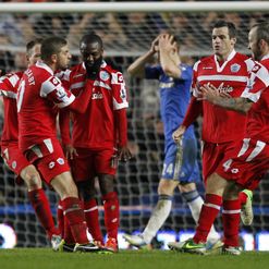 Wright-Phillips (C): Surrounded by his team-mates
