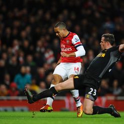 Walcott: Drills home the leveller