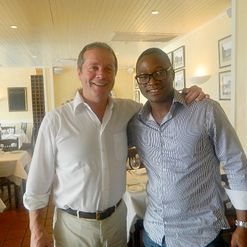 Pepe Guiseppe (L) and Walter Mokoena